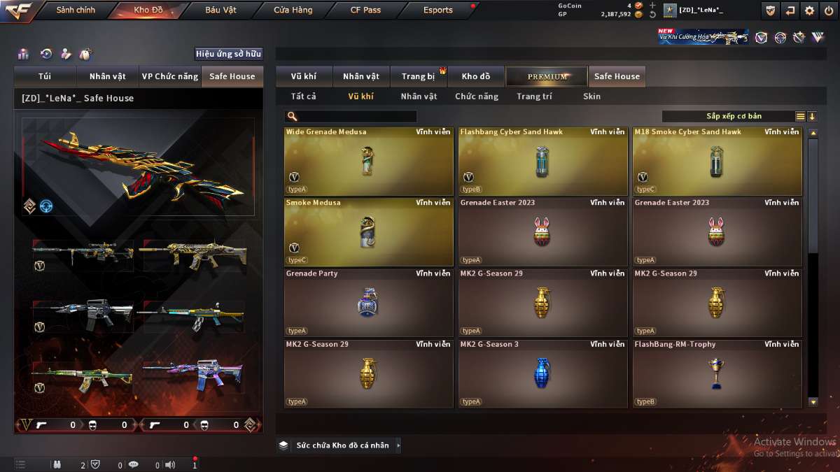 shop acc cf uy tin gia re